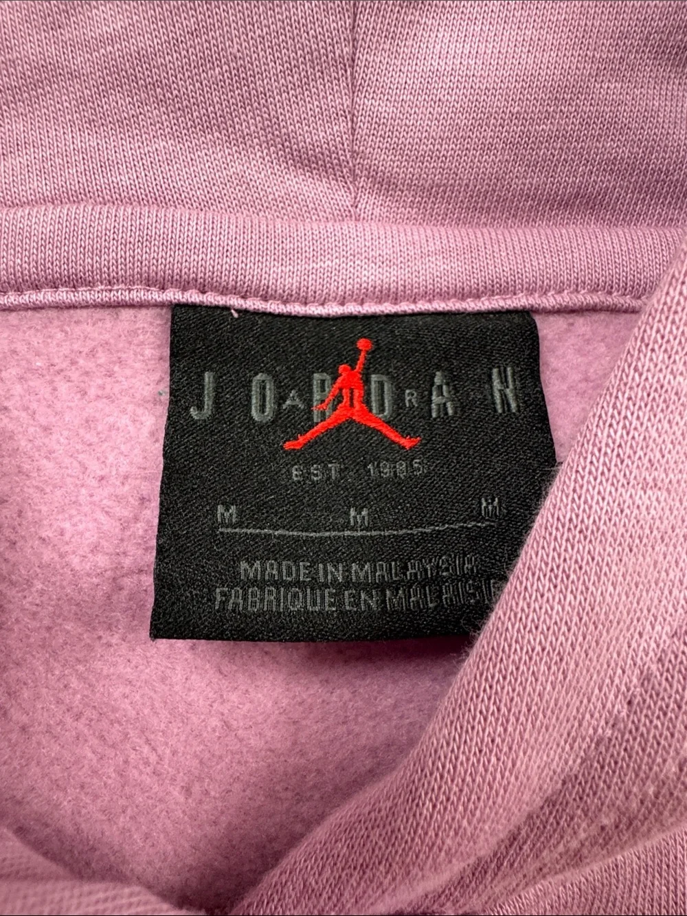 Jordan Men’s Lavender Hoodie with Black Jumpman EUC M
